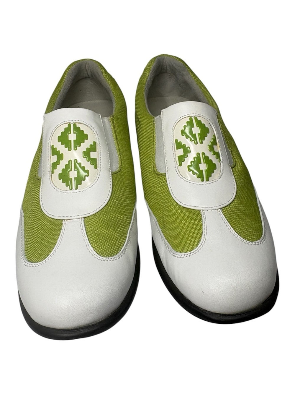 Sandbaggers Bali Lime Green Slip-On Golf Shoes size 8.5